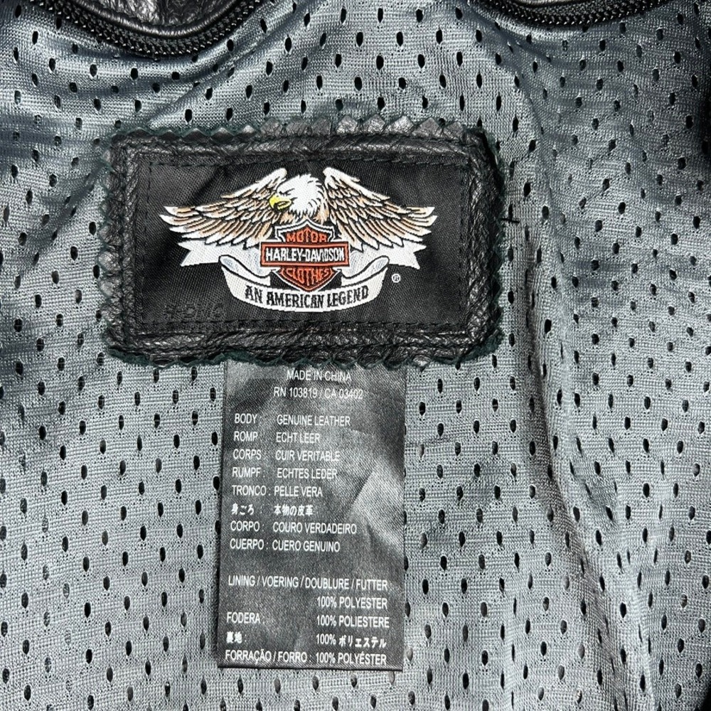 Harley Davidson Leather Jacket - Women's XL - 07 McBling Y2K - Twilight - Picture 8 of 11